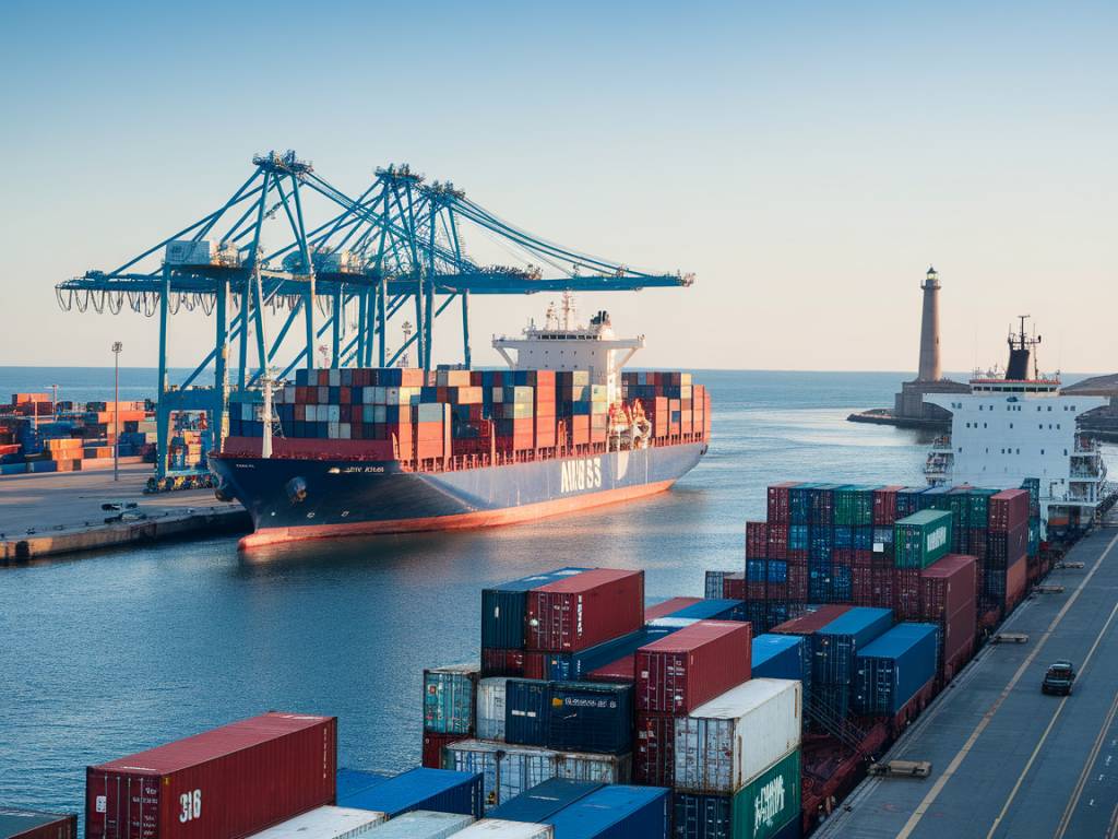 O papel dos portos na cadeia de transporte de mercadorias